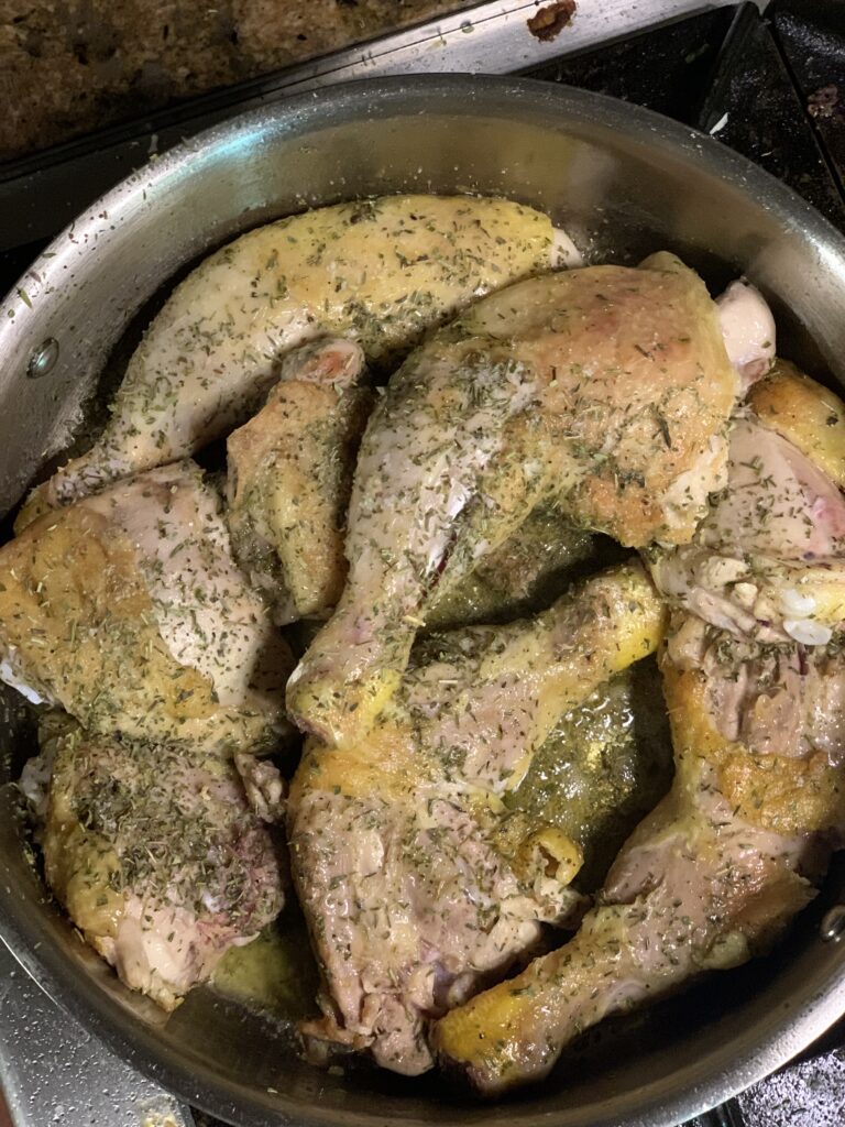 browned chicken