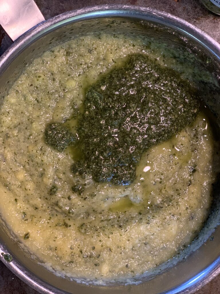 pesto polenta