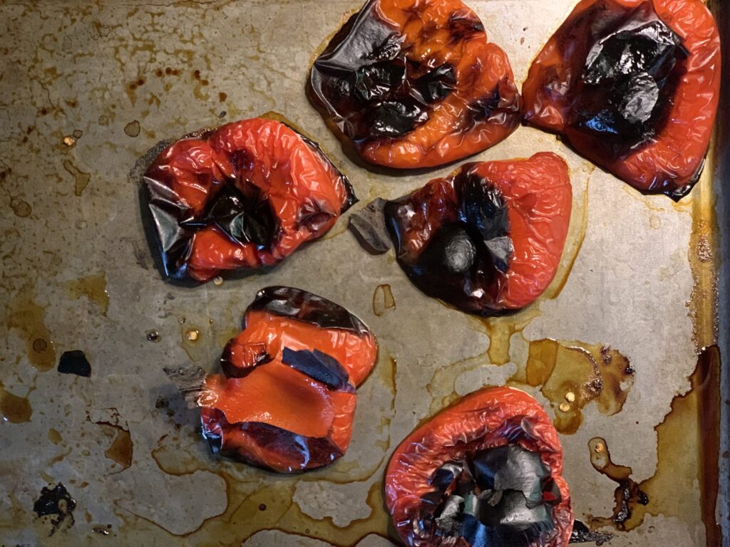 roasted red peppers