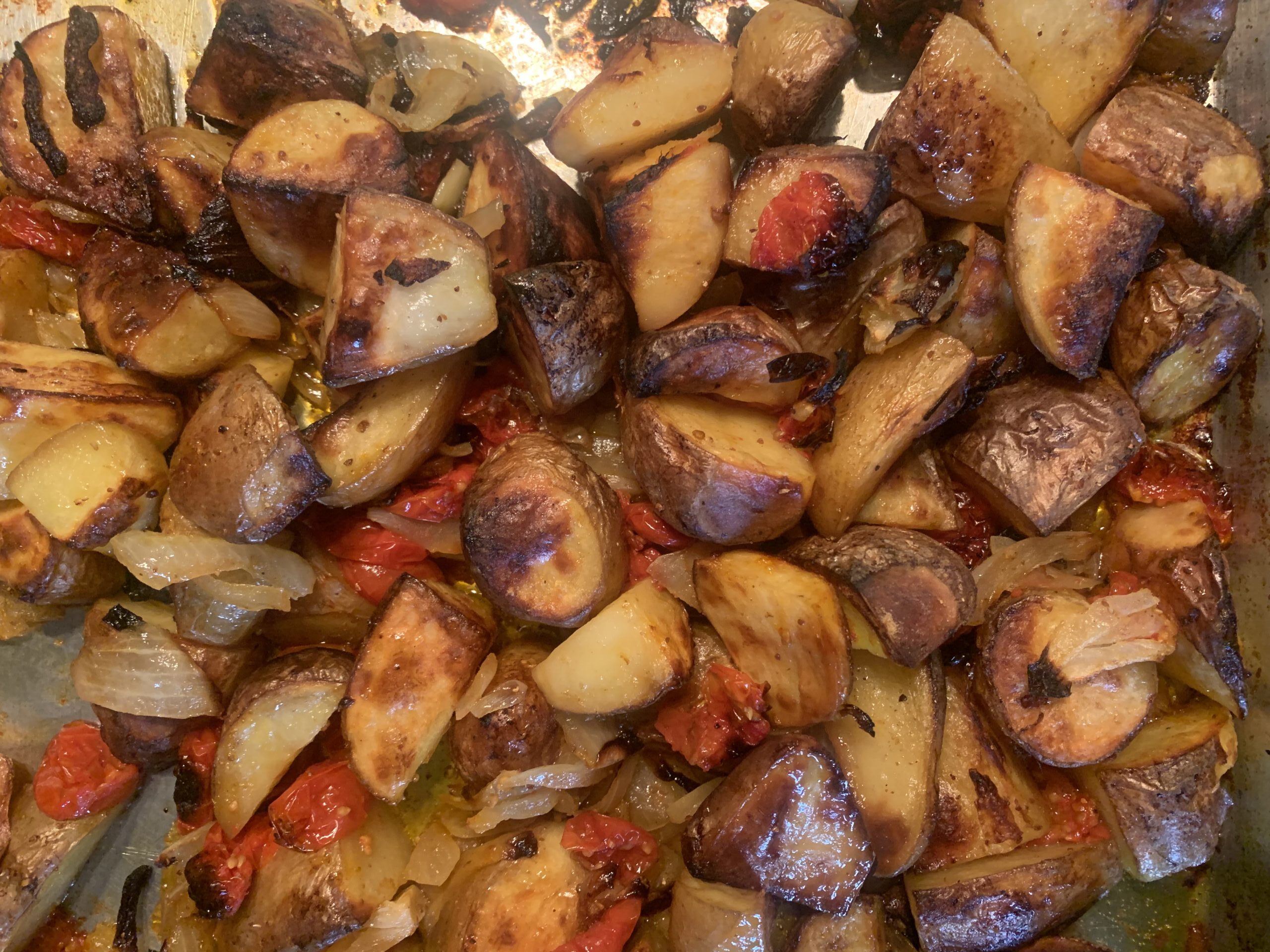 Roast Potatoes with Tomato