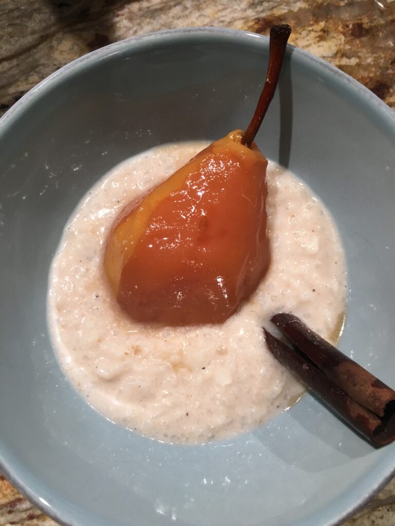 poached pear