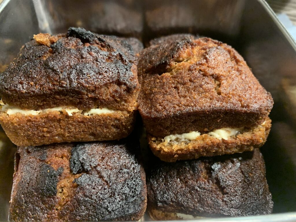 Cardamom Carrot Cup cakes.